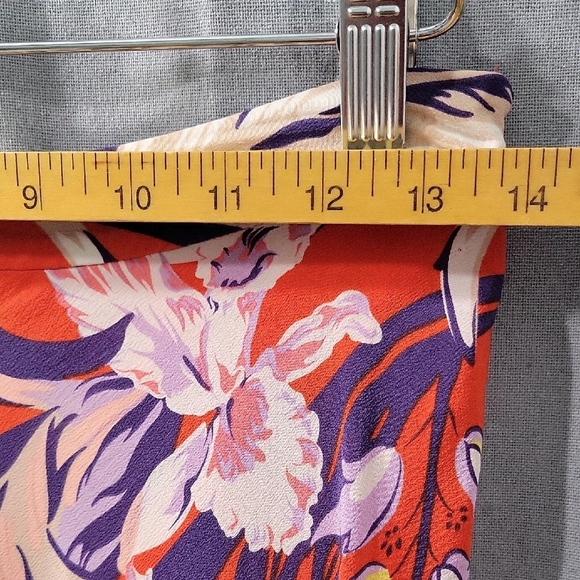 Anthropologie HD In Paris Silk Floral Print Maxi Skirt Size 4 - Picture 4 of 9